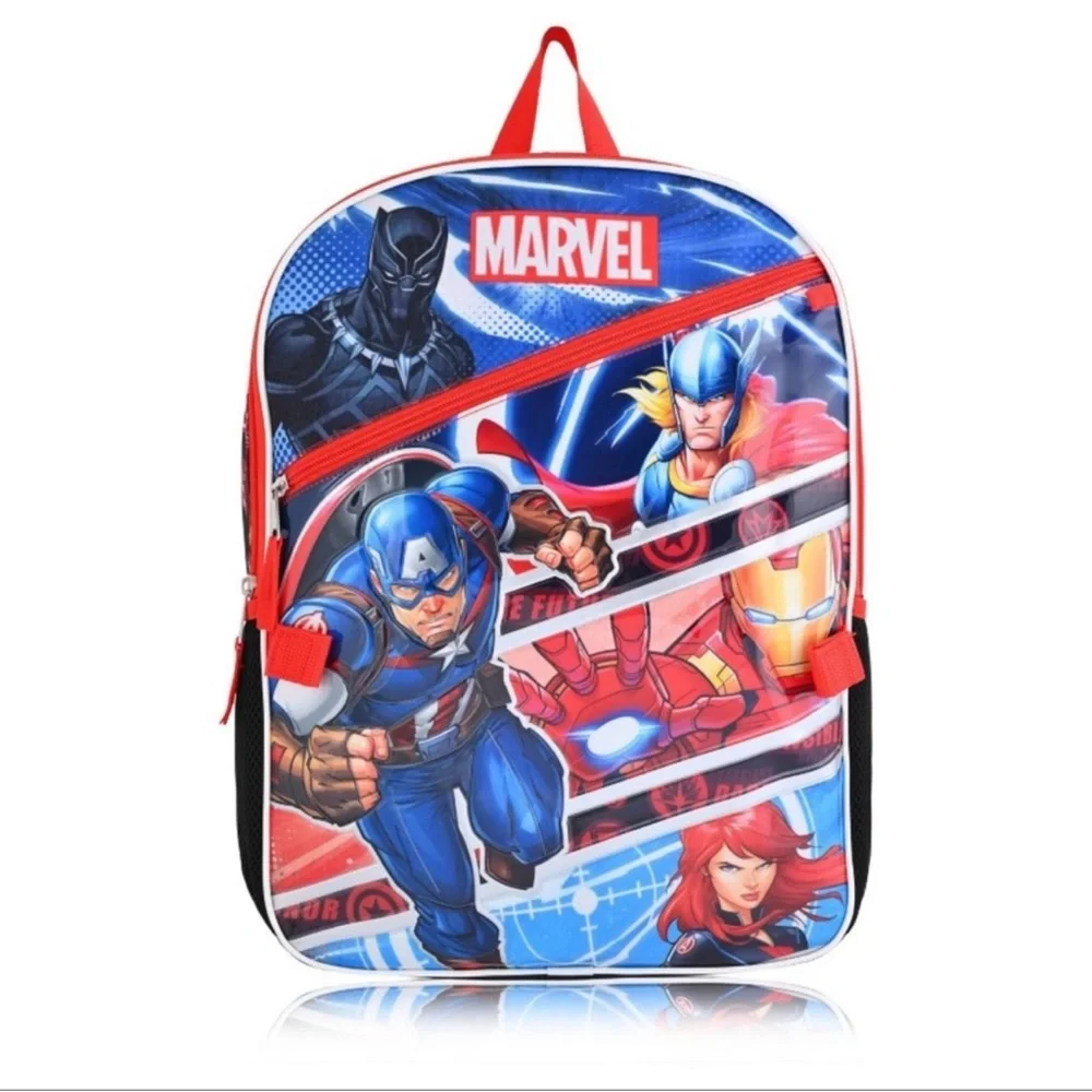 Marvel Avengers 5-Piece Backpack & Lunch Bag Set, New!